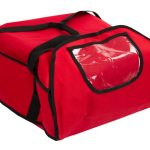 Geantă pentru pizza / geantă termoizolantă – pentru 5 cutii de pizza de 43 x 43 cm – Roșu