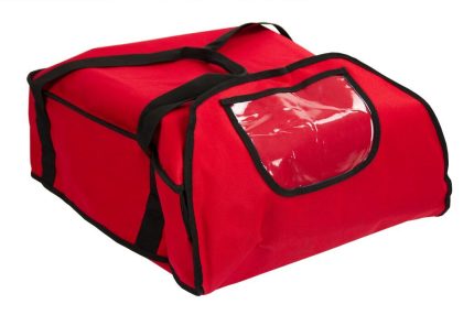 Geantă pentru pizza / geantă termoizolantă – pentru 5 cutii de pizza de 43 x 43 cm – Roșu