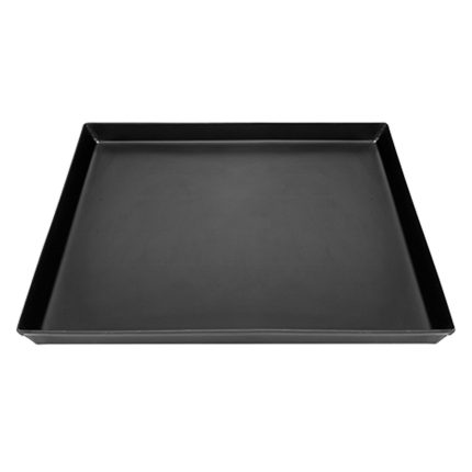 Tavă pentru pizza – tablă albastră – dreptunghiulară – 500 x 500 x 30 mm
