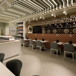 Linie bar contemporan cu modul refrigerat Best Cold seria Topazio, Italia