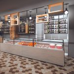 Linie bar modular cu baze inox si refrigerare Best Cold seria Anversa, Italia