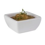 (6 buc) Bol pentru sos - FRIENDLY - Plastic PET reciclat - 50 ml - 65x65 mm - Alb