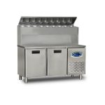 Masă frigorifică profesională pentru pizza cu vitrină ingrediente Pimak 22TBF1S-PY70