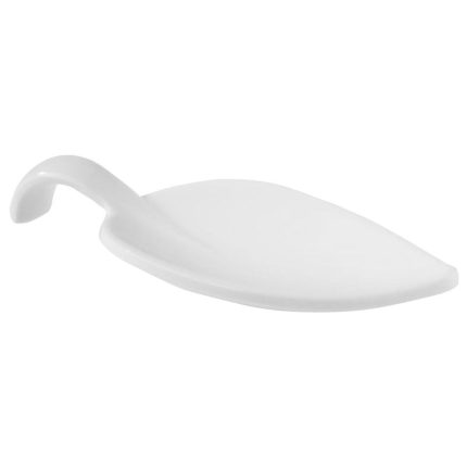 (50 buc) Linguri finger food LEAF - melamină - 50 piese - alb - 100 mm
