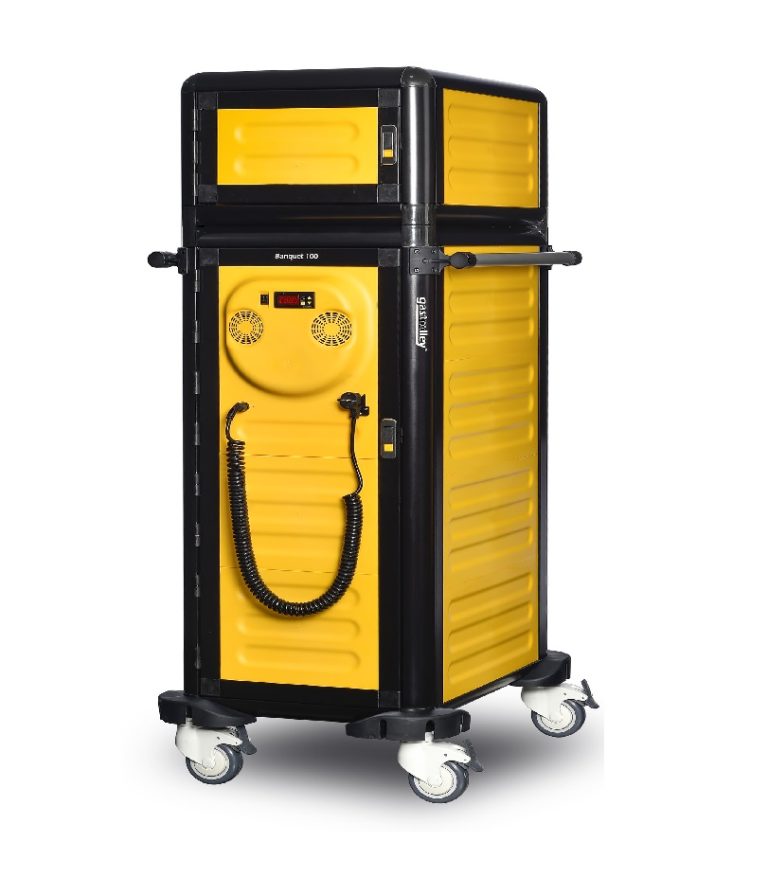 Cărucior inox profesional pentru transport tăvi Pimak G.MD.100.25.S