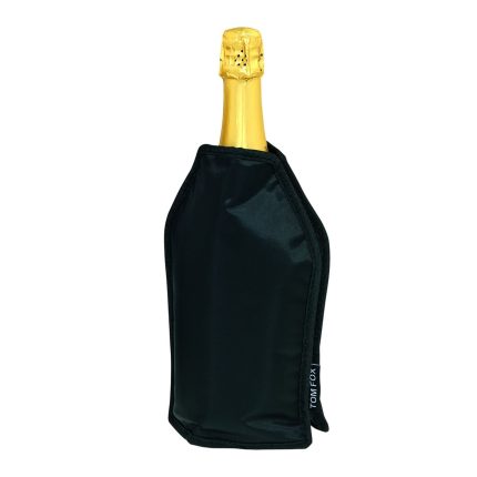 (6 bucăți) FUCHS | Manșon flexibil pentru sticle de vin și șampanie - Negru