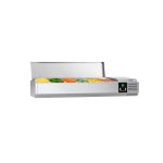 Vitrină frigorifică de ingrediente PREMIUM - 1400x395 mm - 6x GN 1/3