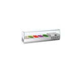 Vitrină frigorifică de ingrediente PREMIUM PLUS - 1493x413 mm - 5x GN 1/3