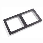 Placă de acoperire pentru 2 plite pătrate - 220 x 220 mm