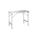 Masă de lucru din oțel inoxidabil – pliabilă – 1200 x 700 mm