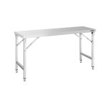 Masă de lucru din oțel inoxidabil – pliabilă – 1600 x 700 mm