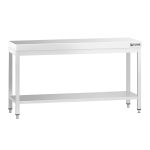 Masă de lucru din oțel inoxidabil PREMIUM - 1600x800 mm - cu poliță inferioară