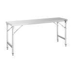 Masă de lucru din oțel inoxidabil – pliabilă – 1800 x 700 mm