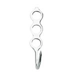 Allonges sheared inox alimentar 18/8, with 3 sheared rings cod.117 Lonatini, Italia
