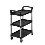 CAMBRO | Cărucior de servit / Cărucior de transport KD - 3 rafturi - negru