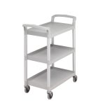 CAMBRO | Cărucior de servire din polipropilenă - 965x410mm - cu 3 rafturi - gri speckled