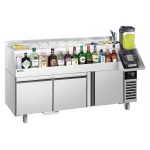 Stație cocktail refrigerată pentru bar - 1200 mm - 150 litri - 1 ușă, 1 sertar - priză 230 V