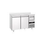 Răcitor Backbar PREMIUM - 1580x600 mm - 365 L - 2 uși pline, bordură spate 40 mm & sertar pentru zaț de cafea (knock box)