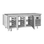 Masă frigorifică panificație Premium PLUS – 2185 x 800 mm – cu gaură de trecere – blat din granit