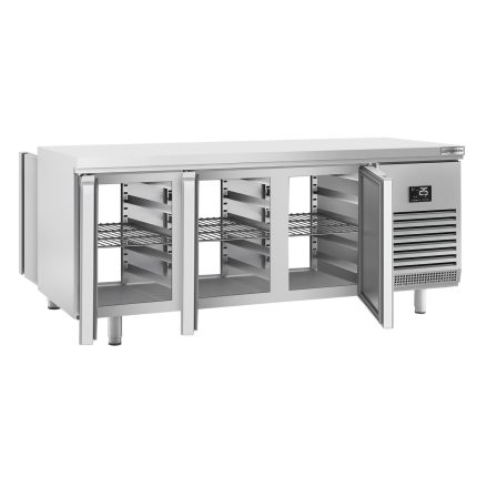Masă frigorifică panificație Premium PLUS – 2185 x 800 mm – cu gaură de trecere