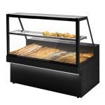 Vitrină pâine PREMIUM Toronto - 1800x800 mm - culoare negru - cu 1 rafturi