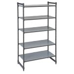 CAMBRO | Camshelving® - Basics Plus - Raft de bază - 1525mm - cu 5 rafturi închise