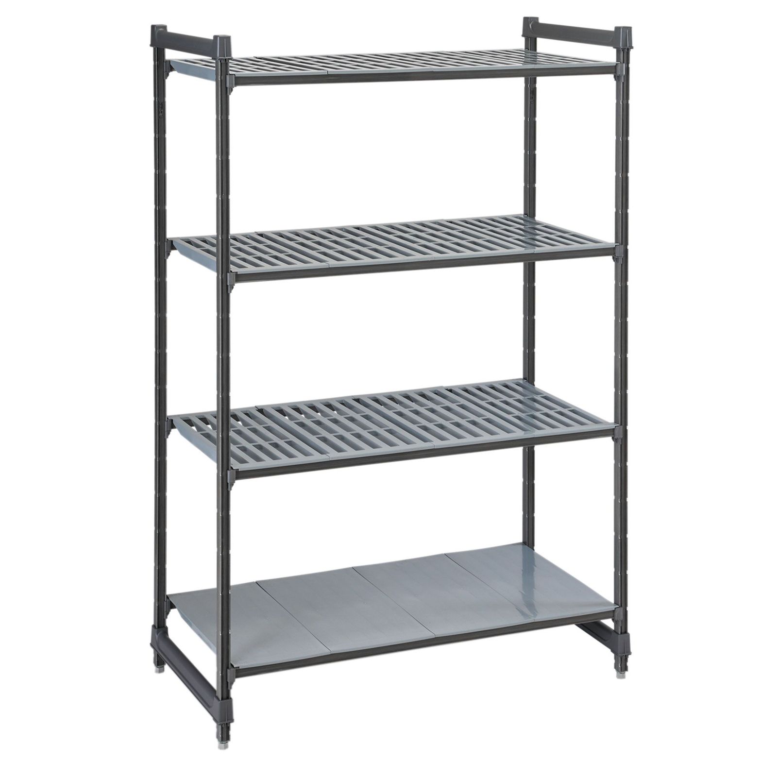 CBUVS4_1-8.jpg CAMBRO | Camshelving® - Basics Plus - Raft de bază - 1375mm - cu 3 rafturi cu fantă și 1 raft închis - imagine 1