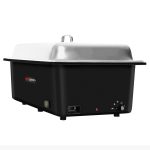 Vas electric pentru încălzire - GN 1/1 - cu capac - Negru