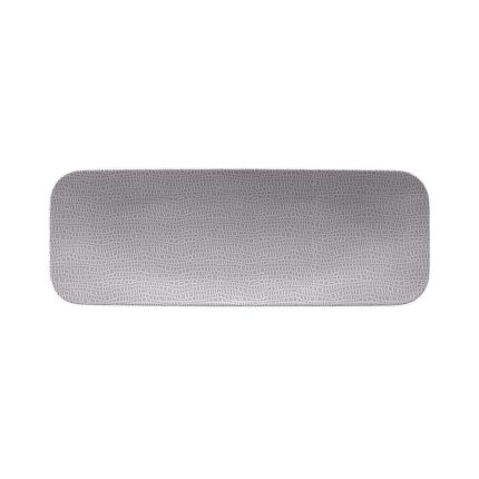 (2 bucăți) SELTMANN WEIDEN | Farfurie plată dreptunghiulară - 380x140mm - Gri