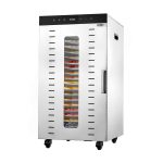 Uscător de alimente / Deshidrator automat - cu 20 de rafturi - oțel inoxidabil - 2 kW
