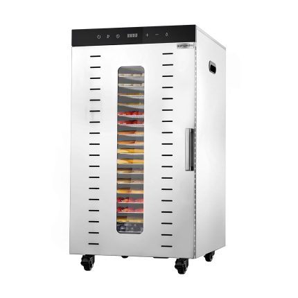 Uscător de alimente / Deshidrator automat - cu 20 de rafturi - oțel inoxidabil - 2 kW