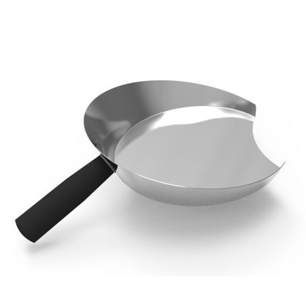Lopățică pentru gyros și döner - oțel inoxidabil - 223x311x70 mm - cu mâner detașabil