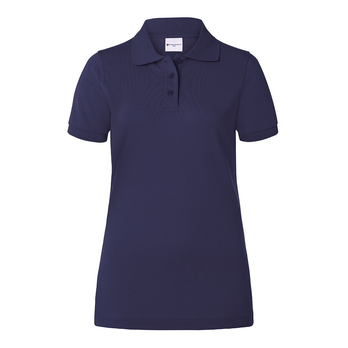 DPSBK3MA_vorne-jpg.jpg Karlowsky Basic - Tricou polo pentru femei - Albastru marin - Mărime: 2XL - imagine 1
