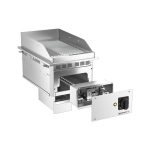 Plită de gătit electrică de încastrat – 4,5 kW – cu caneluri – suprafață de gătit: 344 x 484 mm