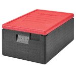 CAMBRO | CAM GOBOX® - Toploader - GN 1/1 - Negru - Capac roșu