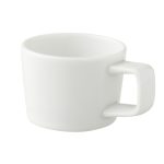 (12 buc) White Delight - Ceașcă espresso - 70 ml - Alb - stivuibilă