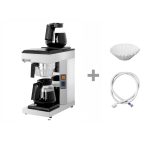 Aparat de cafea cu filtru – 1,8 litri – cu 2 plăci de menținere a căldurii și sistem termokinetic – include 2 carafe din sticlă