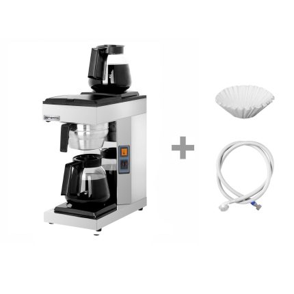 Aparat de cafea cu filtru – 1,8 litri – cu 2 plăci de menținere a căldurii și sistem termokinetic – include 2 carafe din sticlă