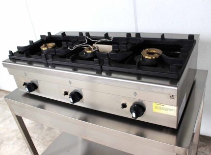 Fornellone Profesional Inox cu 3 Arzatoare Kosmitech