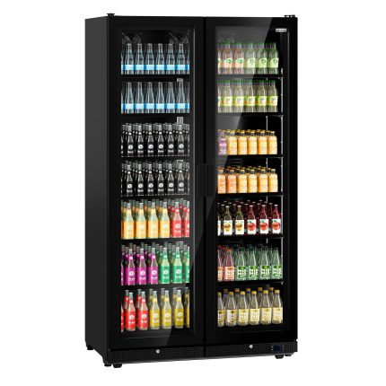 Frigider pentru băuturi – 1230 litri – design fără ramă – cu 2 uși din sticlă