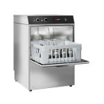 Mașină de spălat pahare profesională - Electromecanic - 2,97 kW - cu dozator de detergent, dozator de agent de clătire & pompă de evacuare