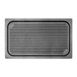 Placă de grătar pentru Cuptor convecție abur GN 1/1 - 530x325x20 mm | grosime bază 7 mm - aluminiu turnat alimentar | suprafață striată | antiaderentă | fără nichel | potrivită pentru gaz, electric, vitroceramică & cuptor