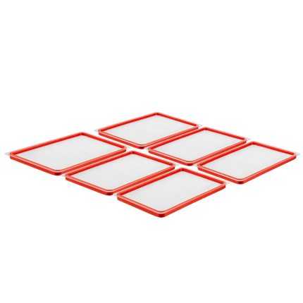 (6 bucăți) Capace GN din policarbonat 1/2 – etanșe – 325 x 265 mm