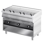 Grătar pe gaz cu apă (cu vapori de apă) - 33 kW - grilaj din fontă - 3 grătare - linia 700 - inox