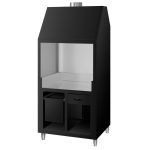Element neutru pentru grătar cu cărbune/gaz BERLIN - 960 mm - negru