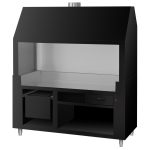 Element neutru pentru grătar cu cărbune/gaz BERLIN - 1760 mm - negru