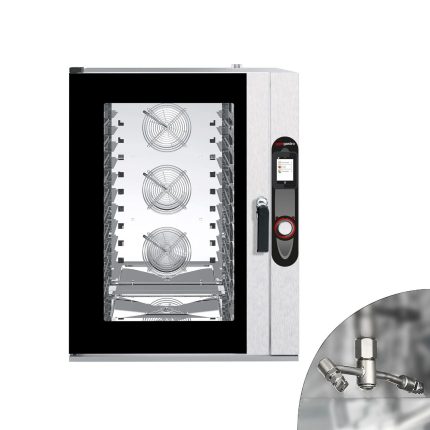Cuptor convecție abur - Touchscreen - Ecran tactil de 7″ - 12x GN 1/1 sau 12x EN 600x400 mm - incl. Sistem de spălare