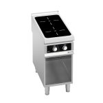 Mașină de gătit / Aragaz cu inducție - seria 900 - 400x900x(H)920 mm - 10 kW - 2 zone de inducție - Bflex Digital