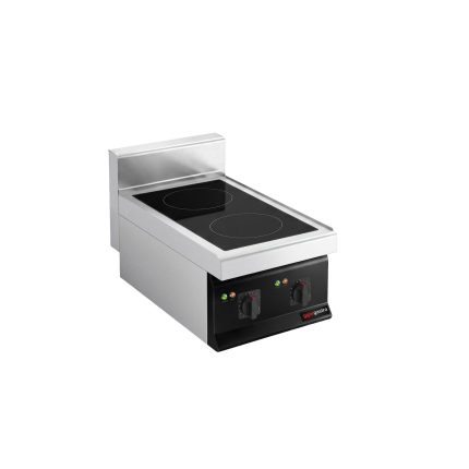 Plită profesională cu inducție - seria 700 - 400x700x(H)420 mm - 7 kW - 2 zone de inducție