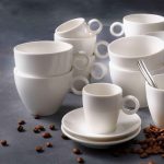 (6 buc) Bart - Ceașcă pentru cafea și ceai - 170 ml - Elfenbein (ivoriu) - stivuibilă